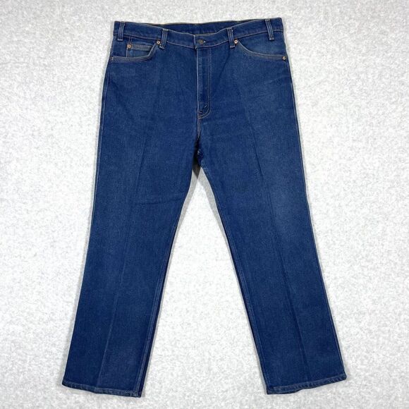 Vintage Levis 509 Jeans Mens 40x30‎ Straight Fit Cotton Poly 80s Maroon Gold Tab - Picture 1 of 15